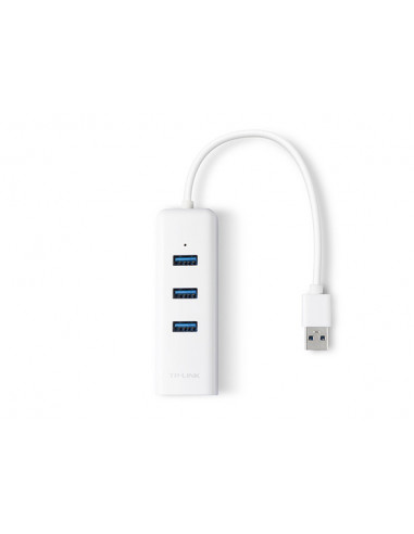 Adaptador TP-LINK USB 2 en 1 con HUB de 3 Puertos USB 3.0 y adaptador Ethernet GIGABIT UE330